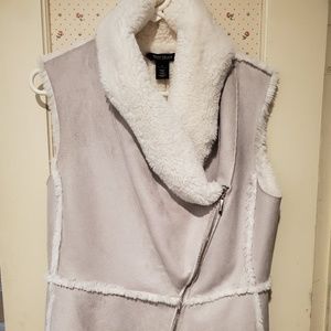 WHBM suede vest
